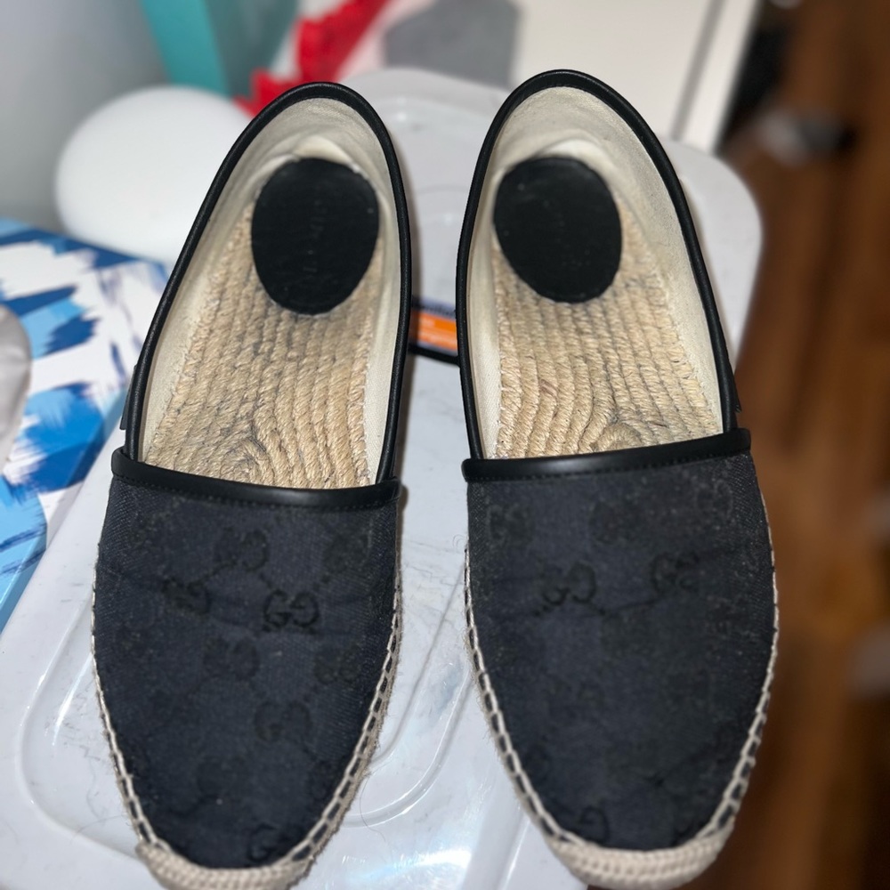 Authentic gucci espadrilles! Worn twice out doors. Pretty great condition. - Picture 1 of 5